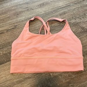 lululemon Energy Bra *longline Light Coral